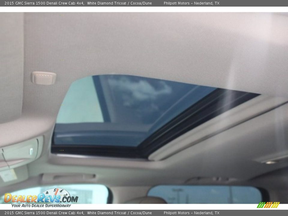 2015 GMC Sierra 1500 Denali Crew Cab 4x4 White Diamond Tricoat / Cocoa/Dune Photo #23