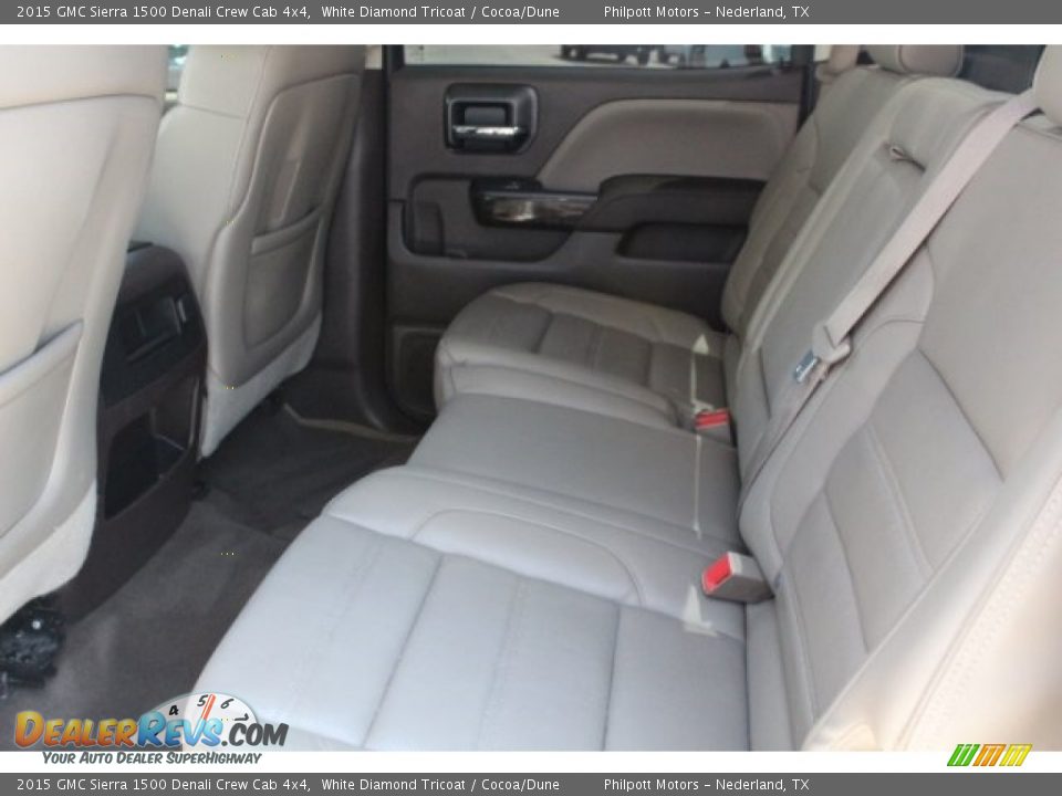 2015 GMC Sierra 1500 Denali Crew Cab 4x4 White Diamond Tricoat / Cocoa/Dune Photo #25