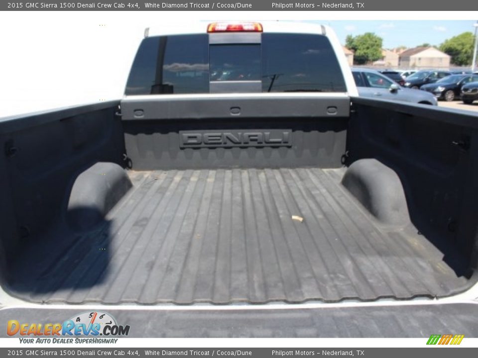 2015 GMC Sierra 1500 Denali Crew Cab 4x4 White Diamond Tricoat / Cocoa/Dune Photo #28