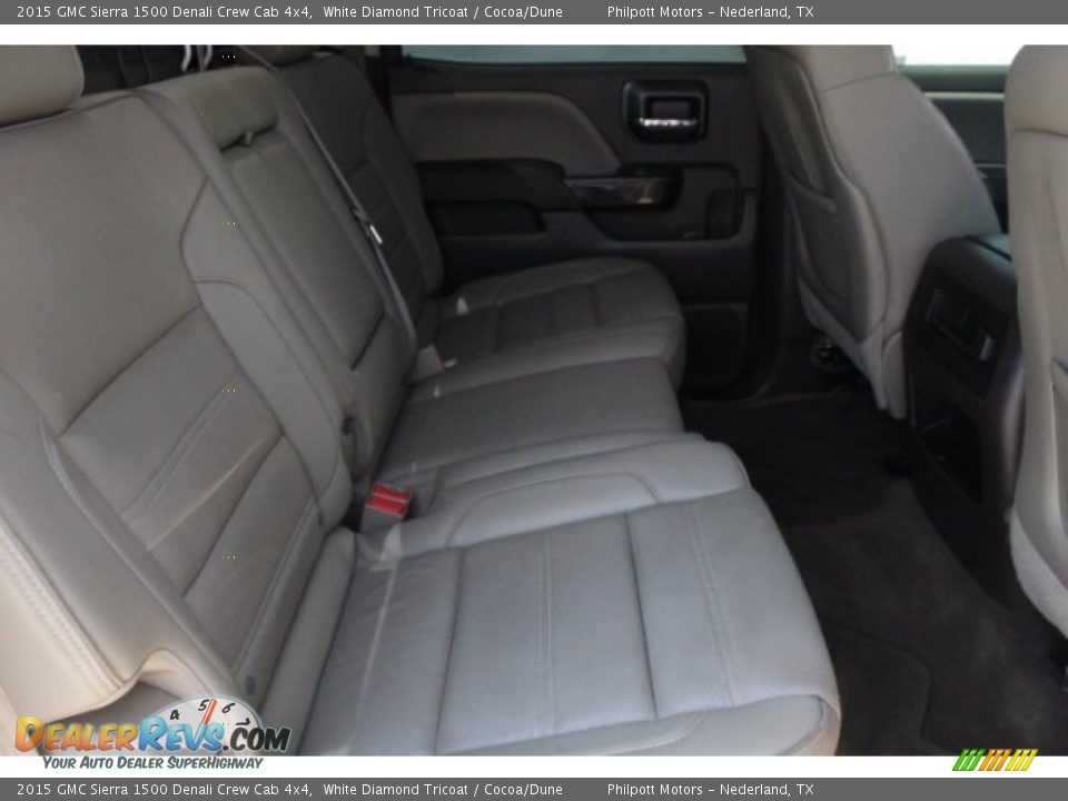2015 GMC Sierra 1500 Denali Crew Cab 4x4 White Diamond Tricoat / Cocoa/Dune Photo #30
