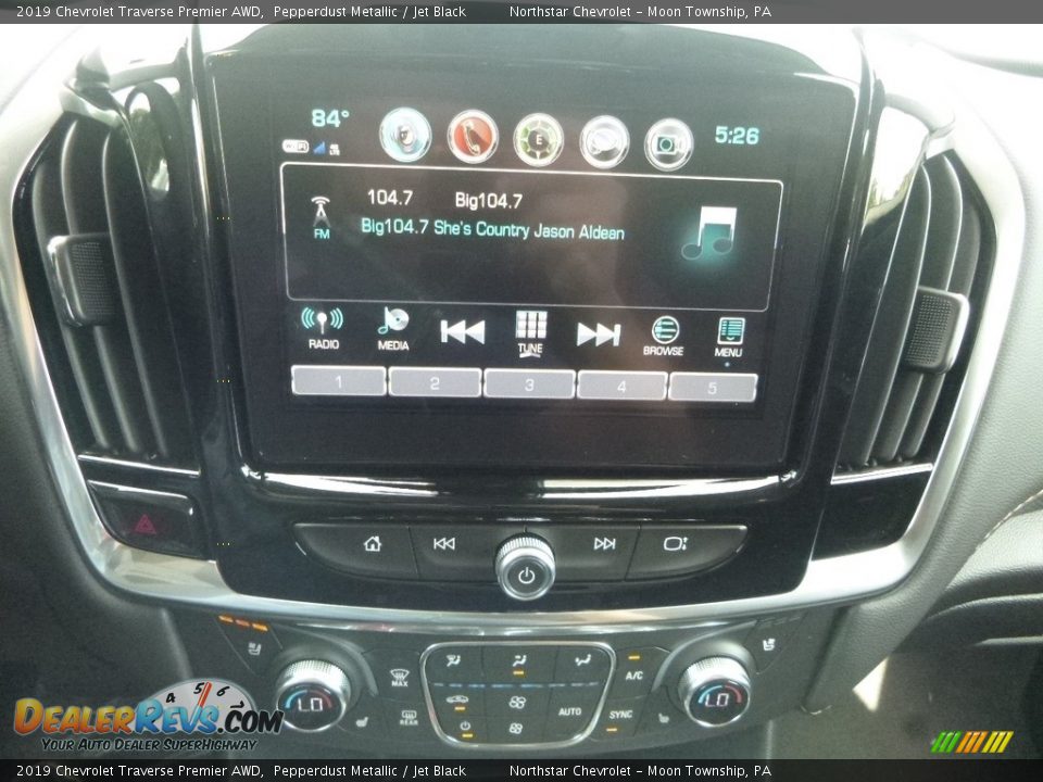 2019 Chevrolet Traverse Premier AWD Pepperdust Metallic / Jet Black Photo #18