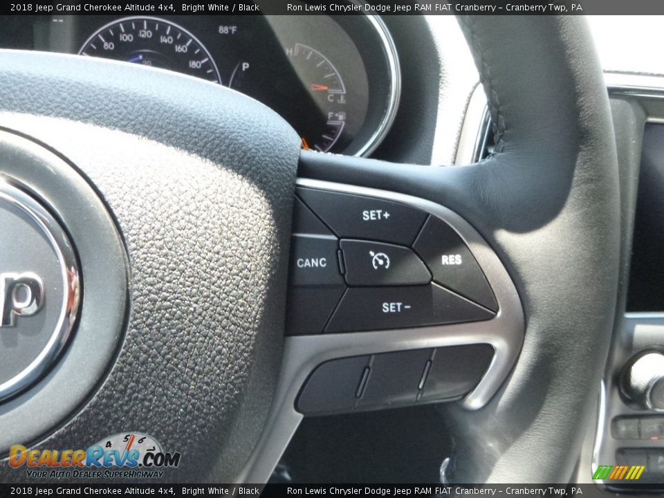 2018 Jeep Grand Cherokee Altitude 4x4 Bright White / Black Photo #17