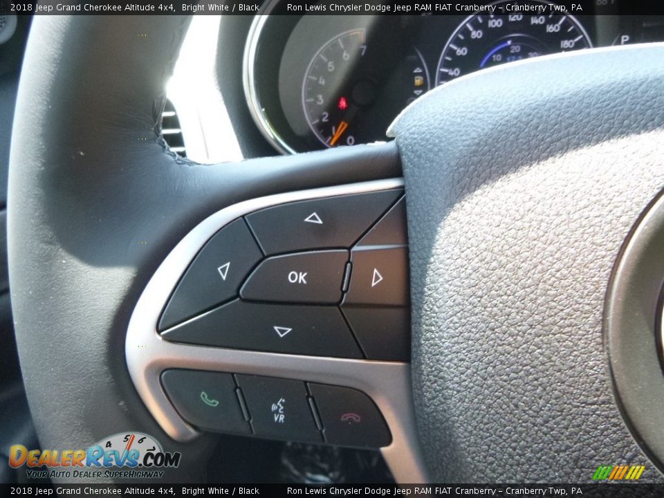 2018 Jeep Grand Cherokee Altitude 4x4 Bright White / Black Photo #18