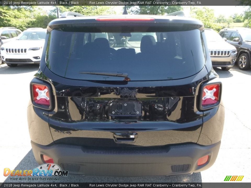 2018 Jeep Renegade Latitude 4x4 Black / Black Photo #4