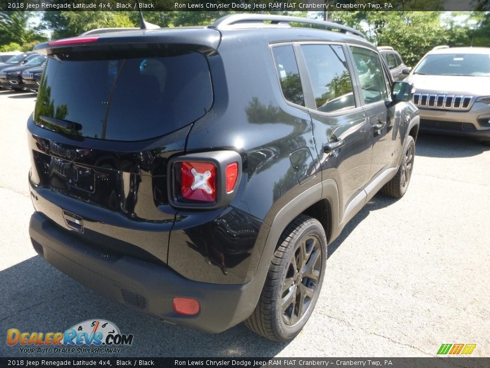 2018 Jeep Renegade Latitude 4x4 Black / Black Photo #5