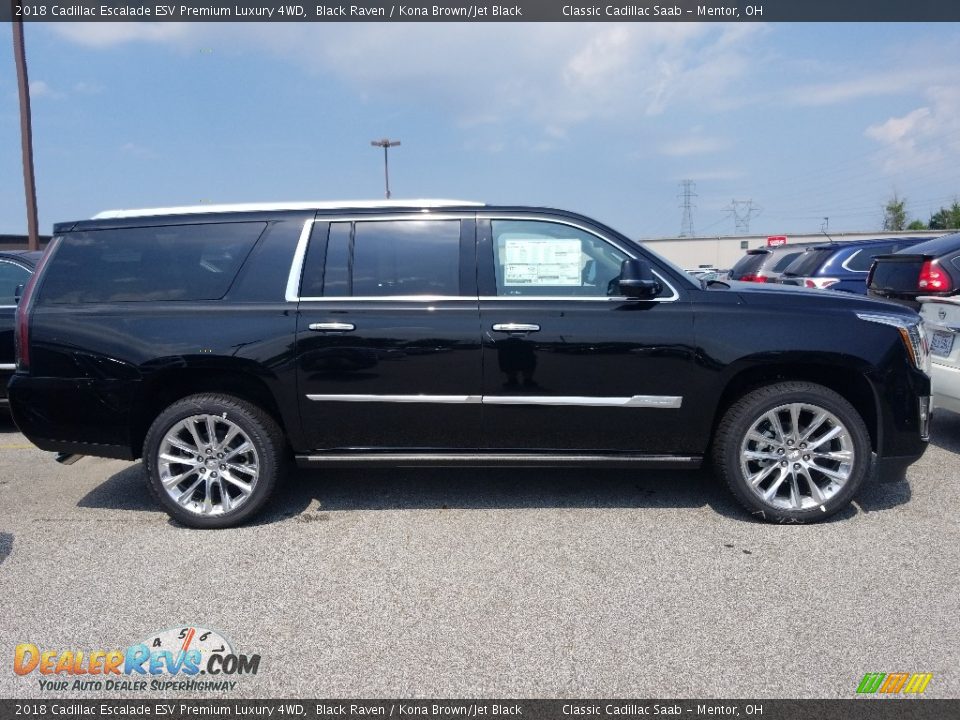 2018 Cadillac Escalade ESV Premium Luxury 4WD Black Raven / Kona Brown/Jet Black Photo #2