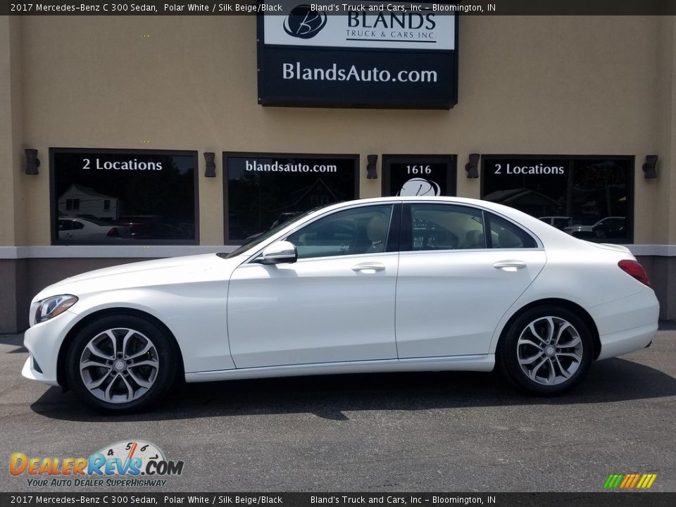 2017 Mercedes-Benz C 300 Sedan Polar White / Silk Beige/Black Photo #1