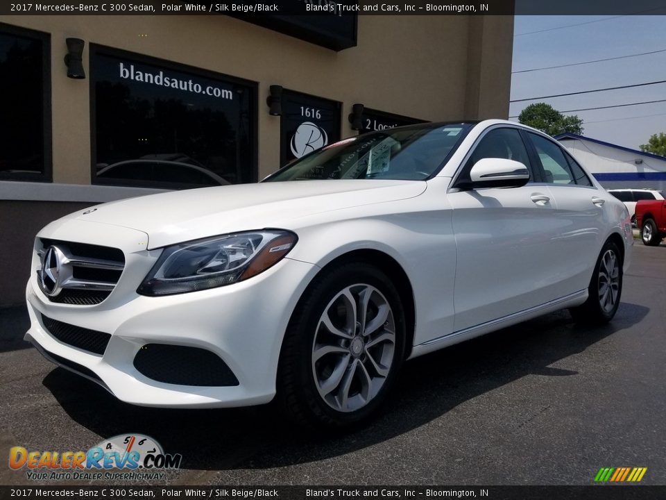 2017 Mercedes-Benz C 300 Sedan Polar White / Silk Beige/Black Photo #2