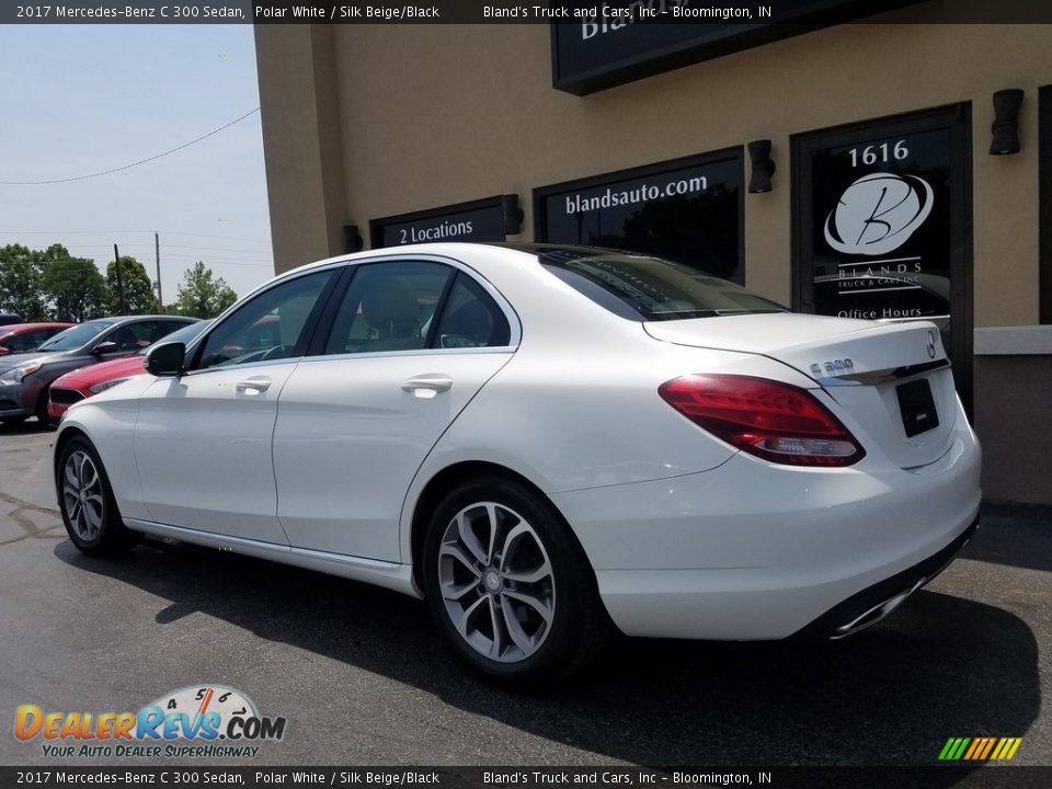 2017 Mercedes-Benz C 300 Sedan Polar White / Silk Beige/Black Photo #3