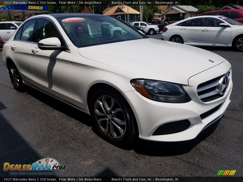 2017 Mercedes-Benz C 300 Sedan Polar White / Silk Beige/Black Photo #5