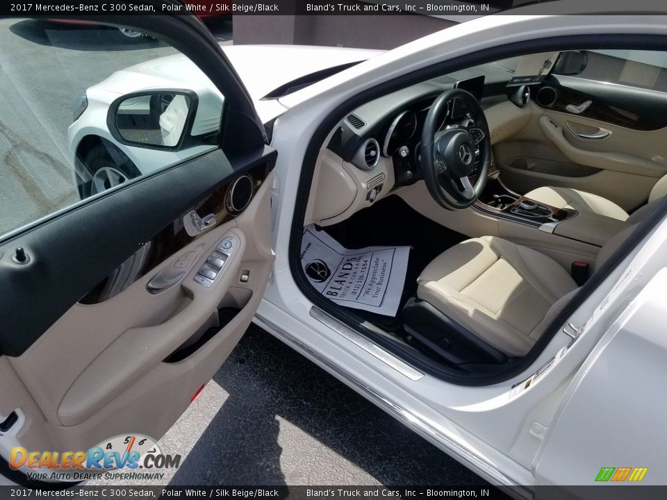 2017 Mercedes-Benz C 300 Sedan Polar White / Silk Beige/Black Photo #6