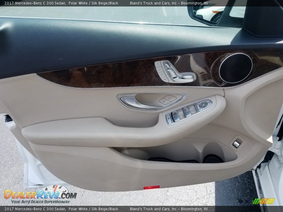 2017 Mercedes-Benz C 300 Sedan Polar White / Silk Beige/Black Photo #7
