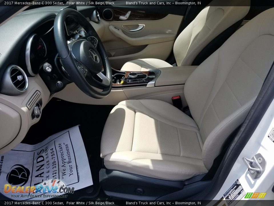 2017 Mercedes-Benz C 300 Sedan Polar White / Silk Beige/Black Photo #11