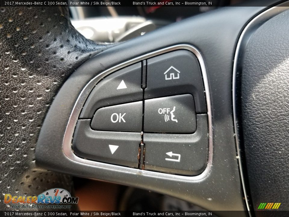 2017 Mercedes-Benz C 300 Sedan Polar White / Silk Beige/Black Photo #15