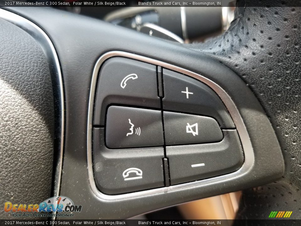2017 Mercedes-Benz C 300 Sedan Polar White / Silk Beige/Black Photo #16