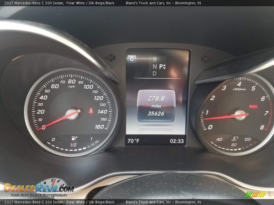 2017 Mercedes-Benz C 300 Sedan Polar White / Silk Beige/Black Photo #17