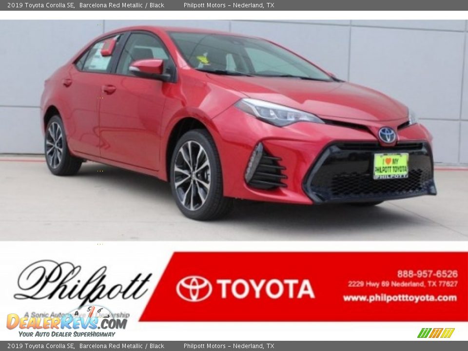 2019 Toyota Corolla SE Barcelona Red Metallic / Black Photo #1