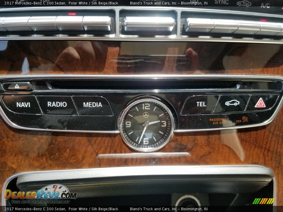 2017 Mercedes-Benz C 300 Sedan Polar White / Silk Beige/Black Photo #25