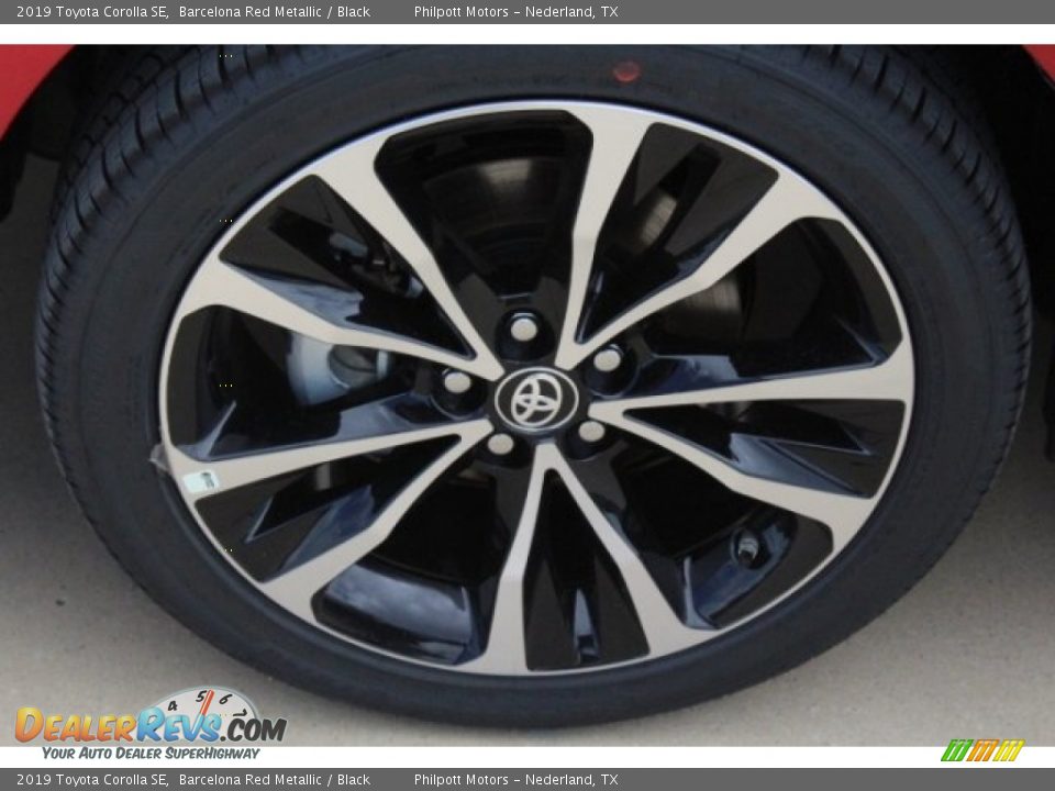 2019 Toyota Corolla SE Barcelona Red Metallic / Black Photo #4
