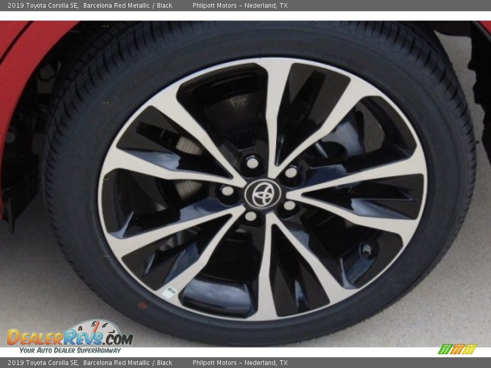2019 Toyota Corolla SE Barcelona Red Metallic / Black Photo #5