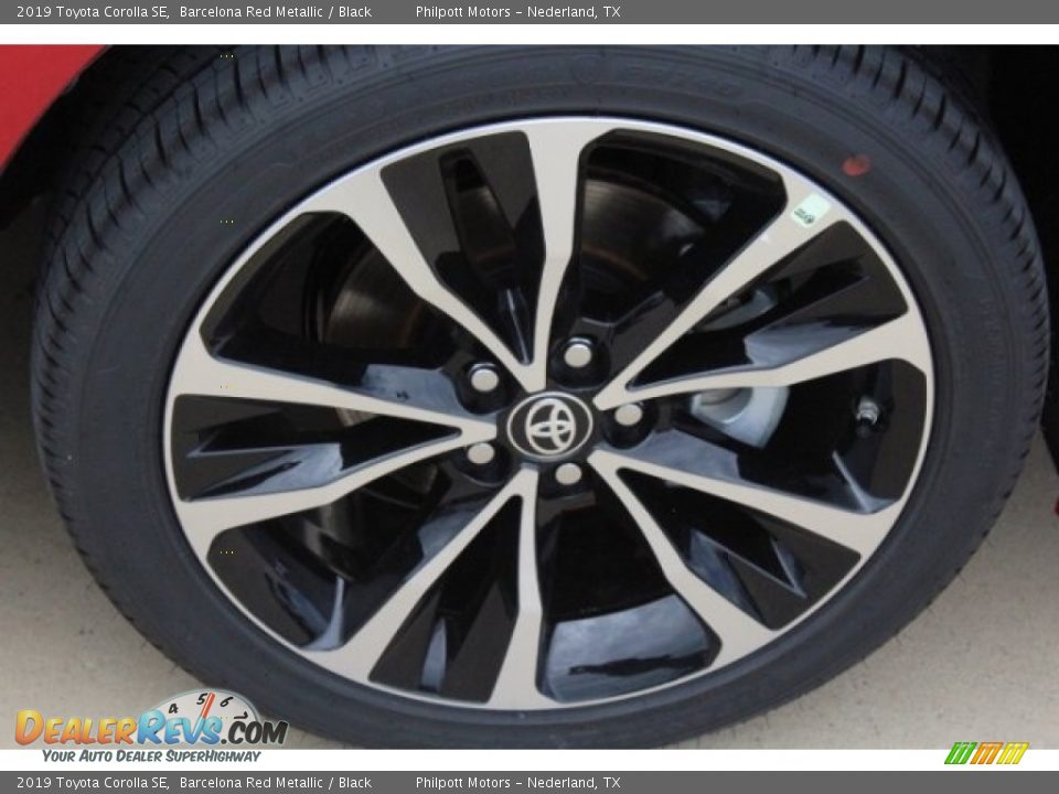 2019 Toyota Corolla SE Barcelona Red Metallic / Black Photo #10