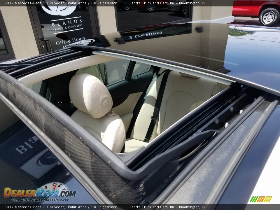 2017 Mercedes-Benz C 300 Sedan Polar White / Silk Beige/Black Photo #33