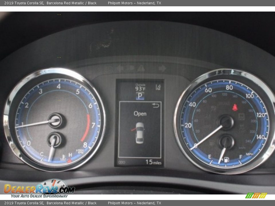 2019 Toyota Corolla SE Barcelona Red Metallic / Black Photo #20