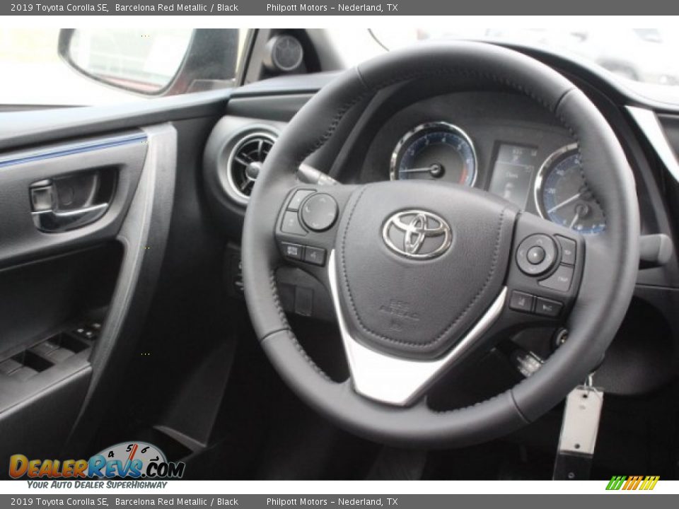 2019 Toyota Corolla SE Barcelona Red Metallic / Black Photo #24