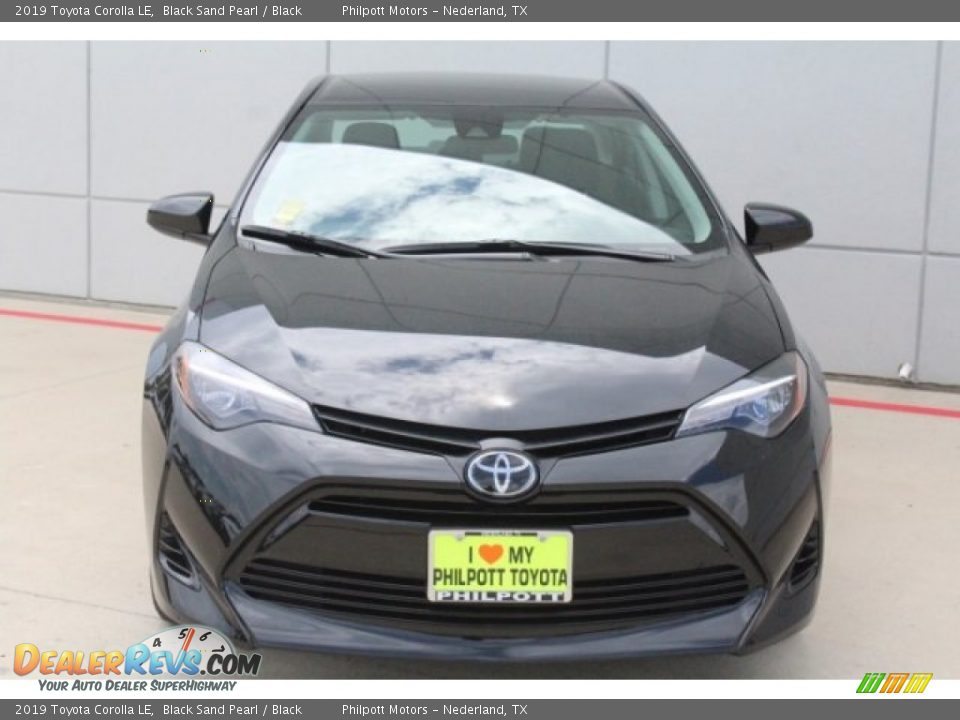 2019 Toyota Corolla LE Black Sand Pearl / Black Photo #2