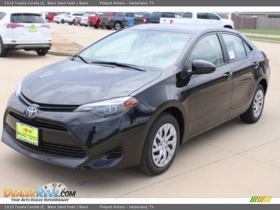 2019 Toyota Corolla LE Black Sand Pearl / Black Photo #3