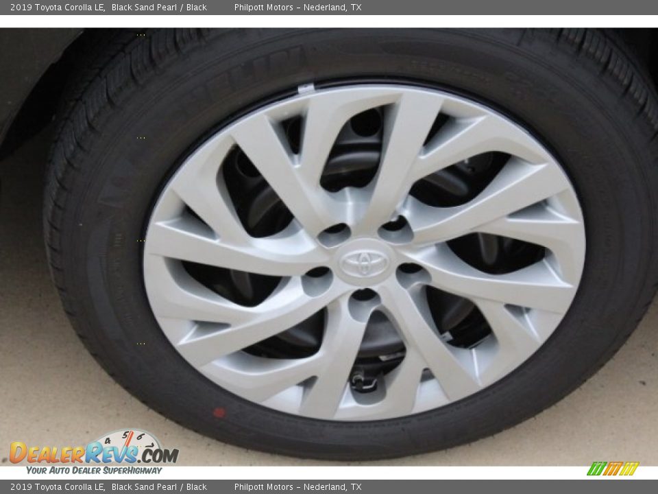 2019 Toyota Corolla LE Black Sand Pearl / Black Photo #10