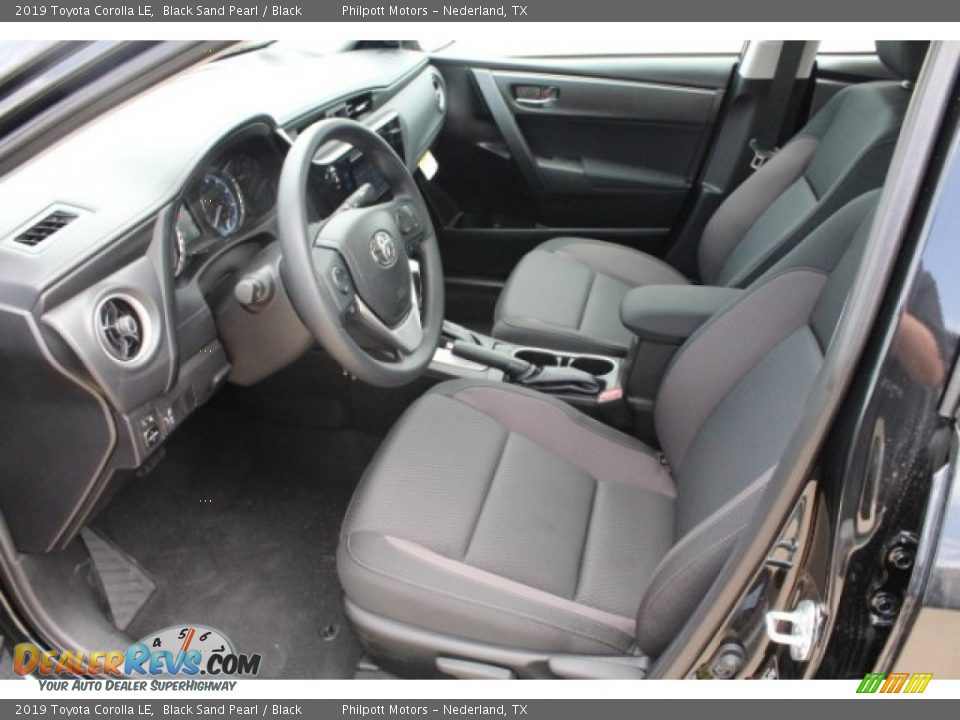 2019 Toyota Corolla LE Black Sand Pearl / Black Photo #14