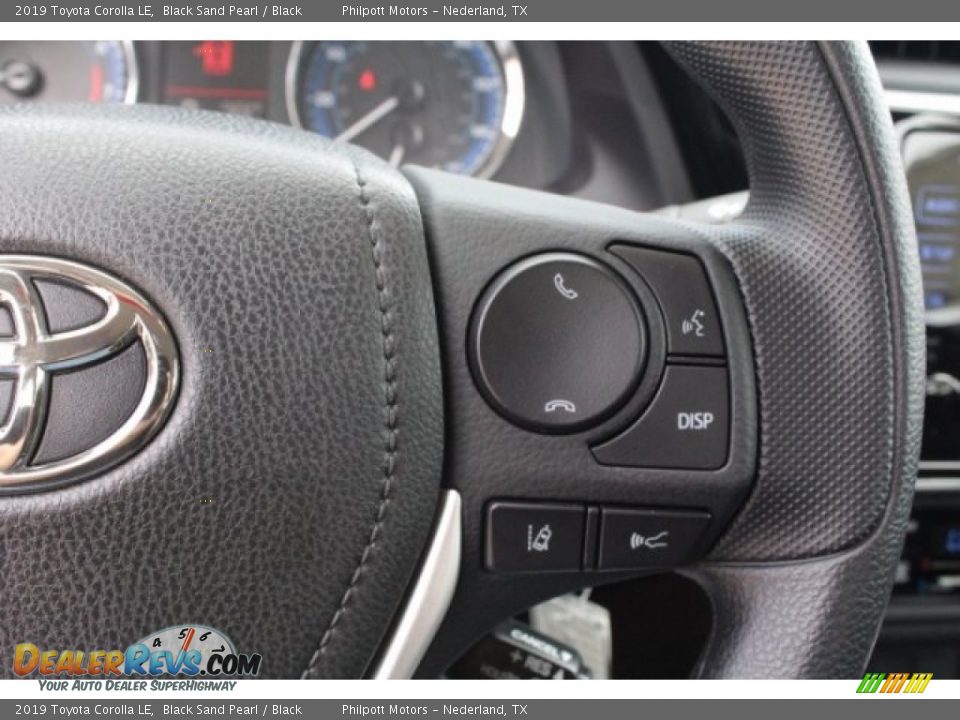 2019 Toyota Corolla LE Black Sand Pearl / Black Photo #19