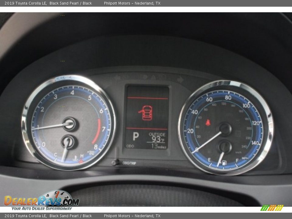 2019 Toyota Corolla LE Black Sand Pearl / Black Photo #20
