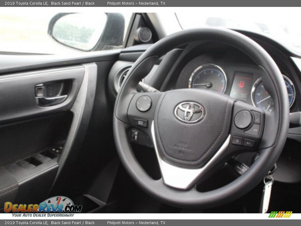 2019 Toyota Corolla LE Black Sand Pearl / Black Photo #24