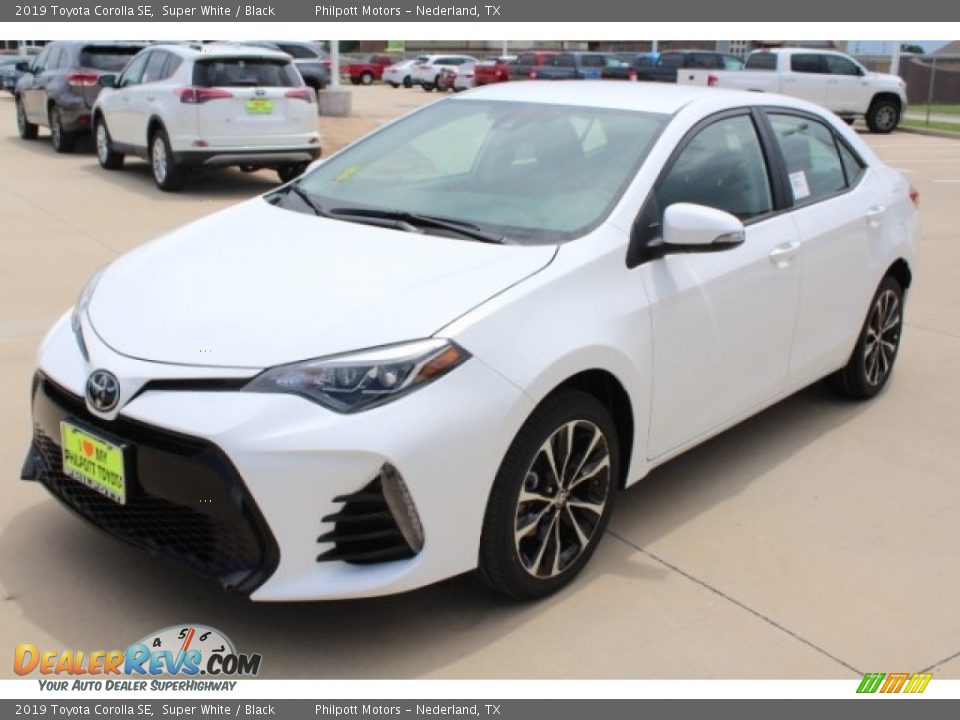 2019 Toyota Corolla SE Super White / Black Photo #3