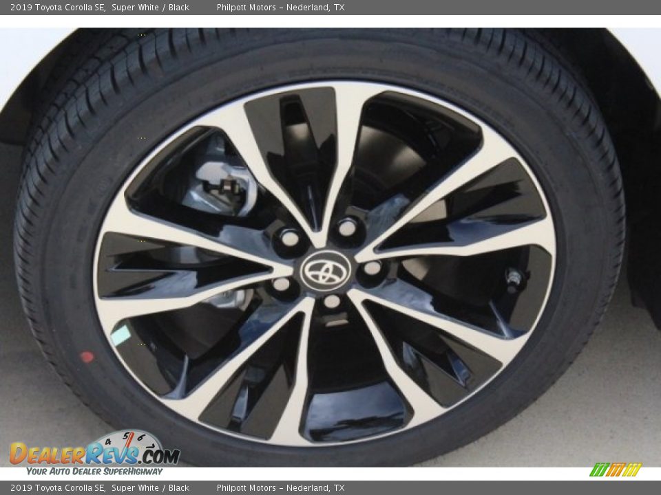 2019 Toyota Corolla SE Super White / Black Photo #4