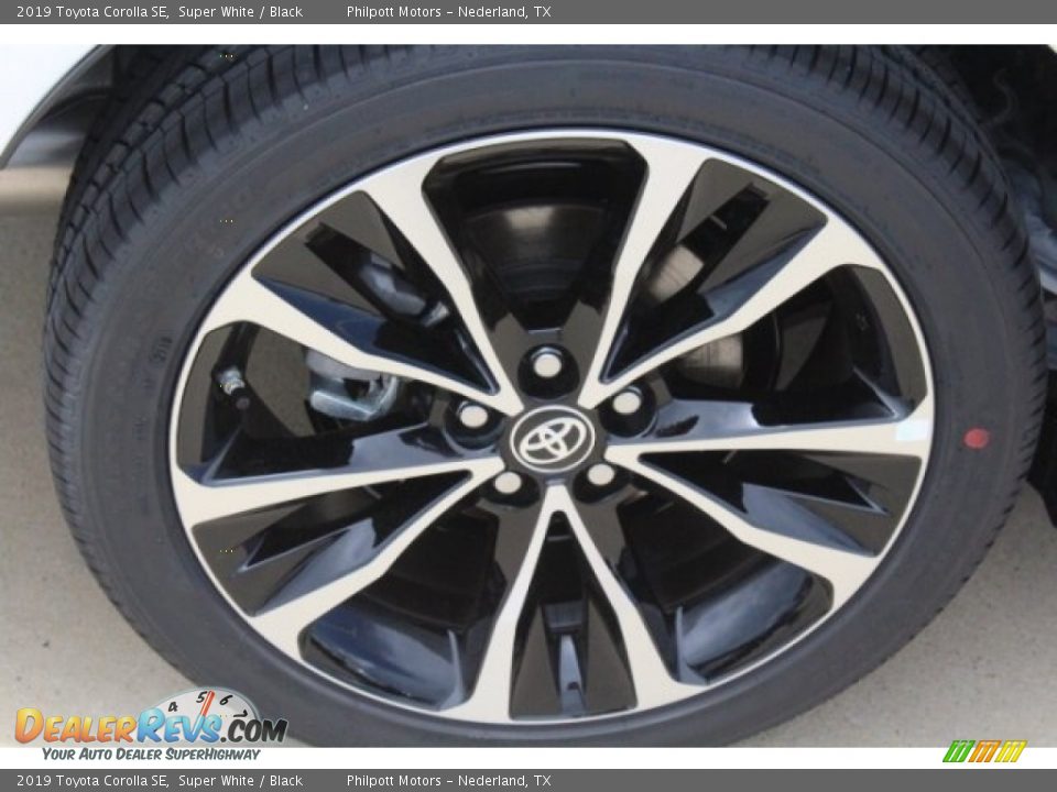 2019 Toyota Corolla SE Super White / Black Photo #9