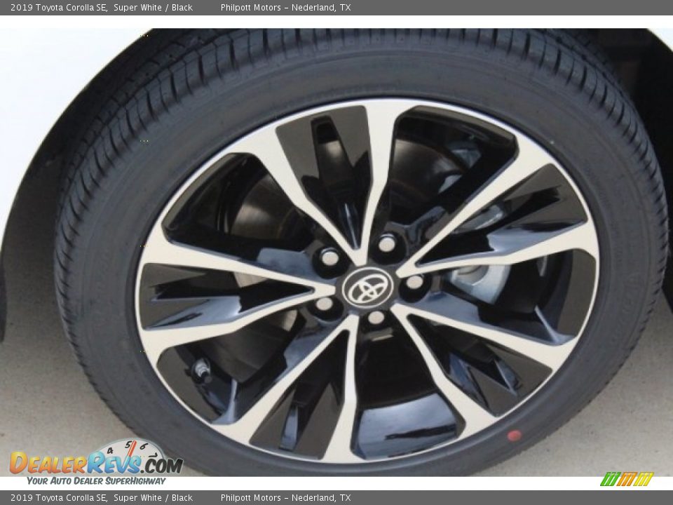 2019 Toyota Corolla SE Super White / Black Photo #10