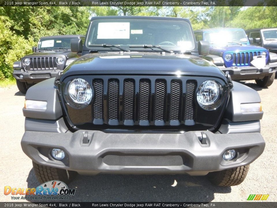 2018 Jeep Wrangler Sport 4x4 Black / Black Photo #8