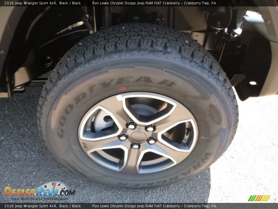 2018 Jeep Wrangler Sport 4x4 Black / Black Photo #9