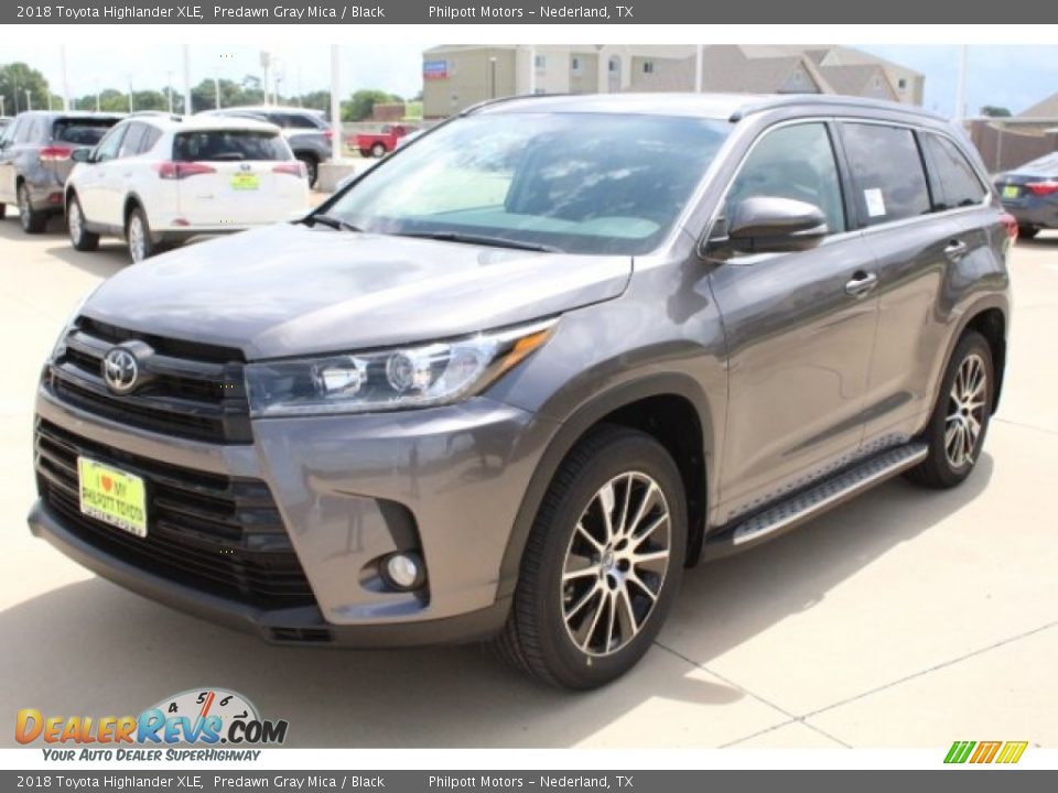 2018 Toyota Highlander XLE Predawn Gray Mica / Black Photo #3