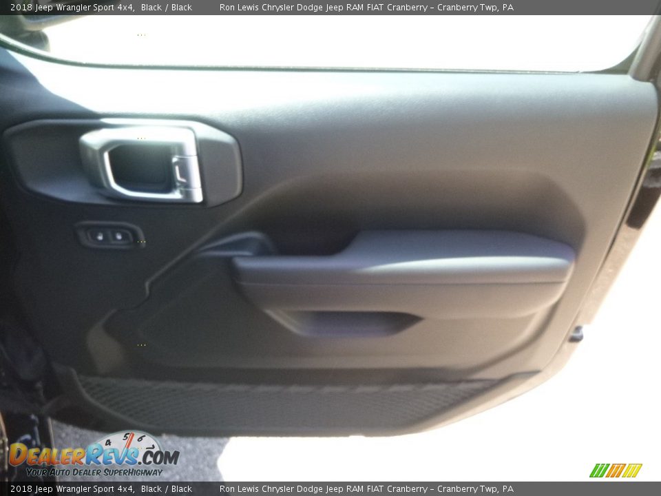 2018 Jeep Wrangler Sport 4x4 Black / Black Photo #12