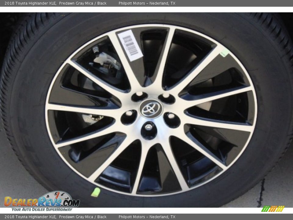 2018 Toyota Highlander XLE Predawn Gray Mica / Black Photo #4