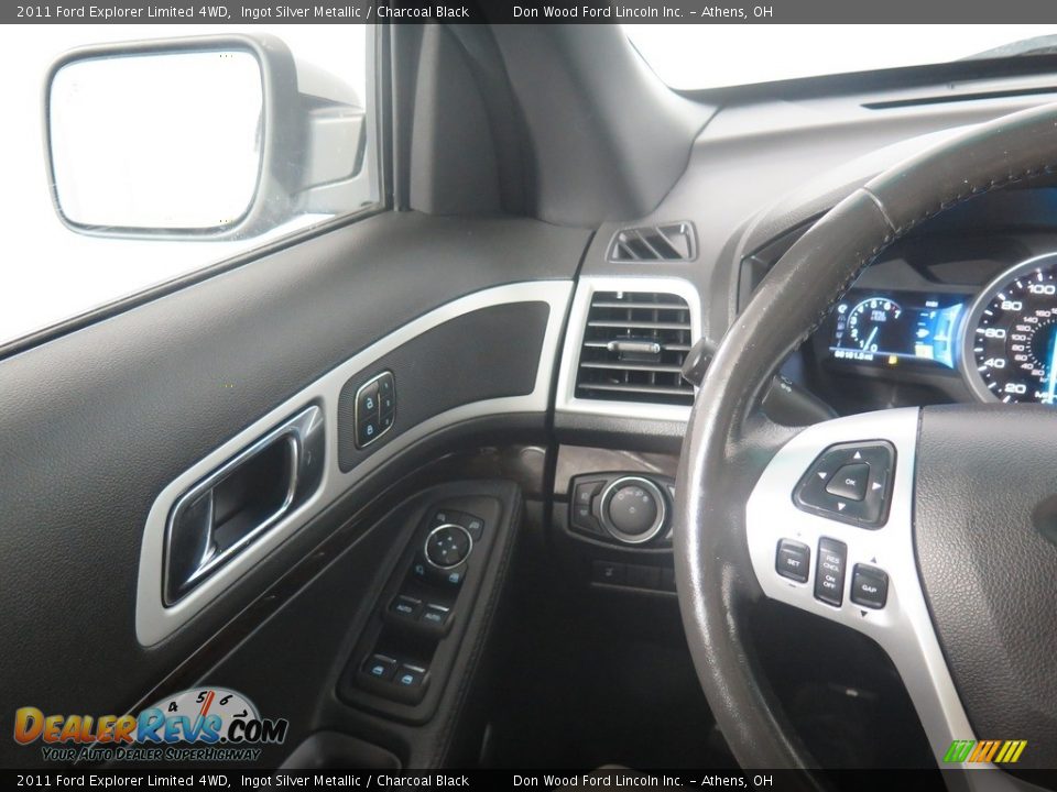2011 Ford Explorer Limited 4WD Ingot Silver Metallic / Charcoal Black Photo #18