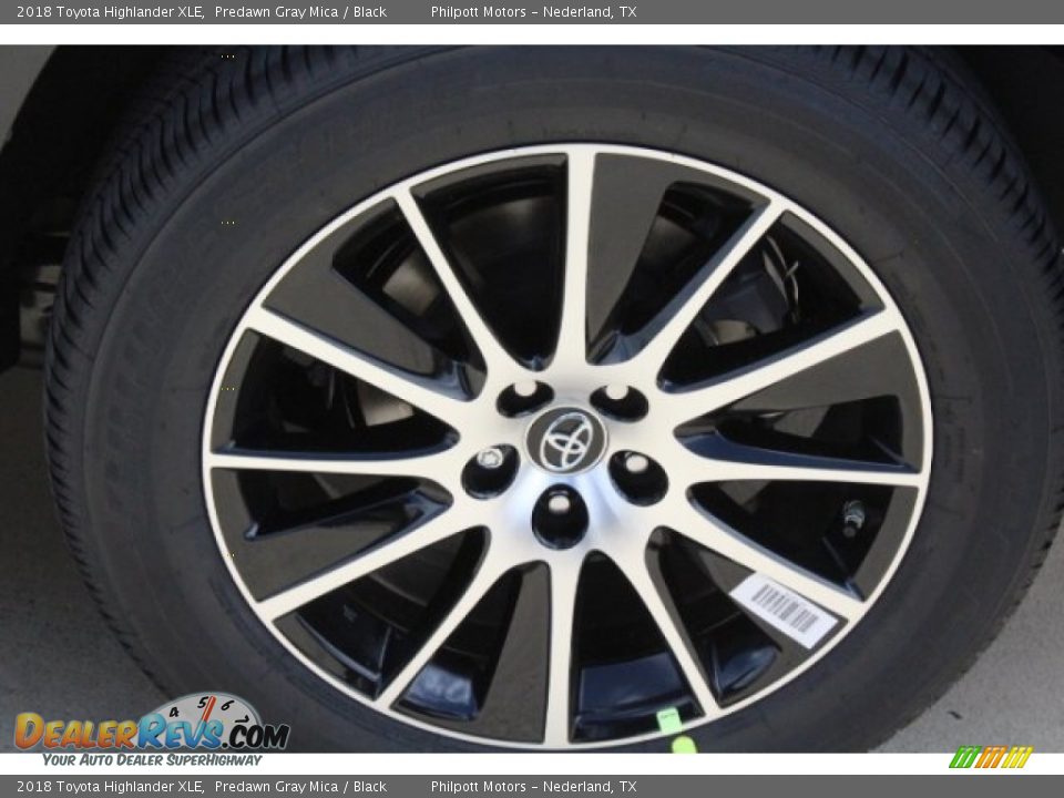 2018 Toyota Highlander XLE Predawn Gray Mica / Black Photo #5