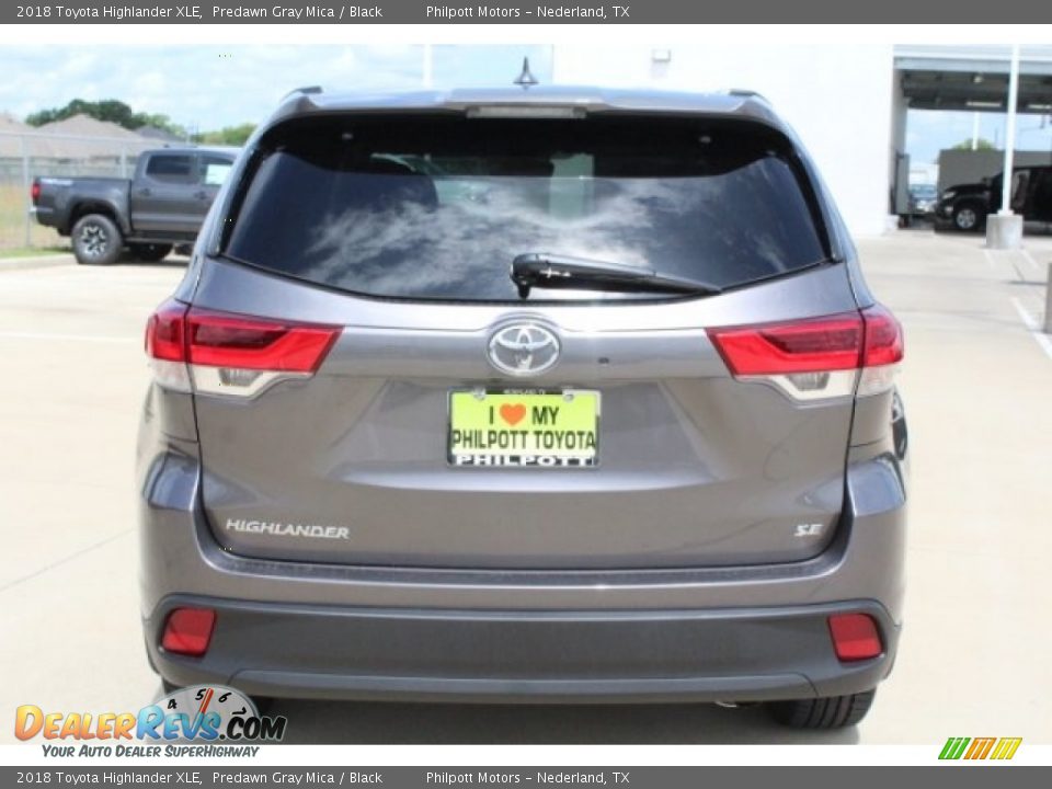 2018 Toyota Highlander XLE Predawn Gray Mica / Black Photo #7