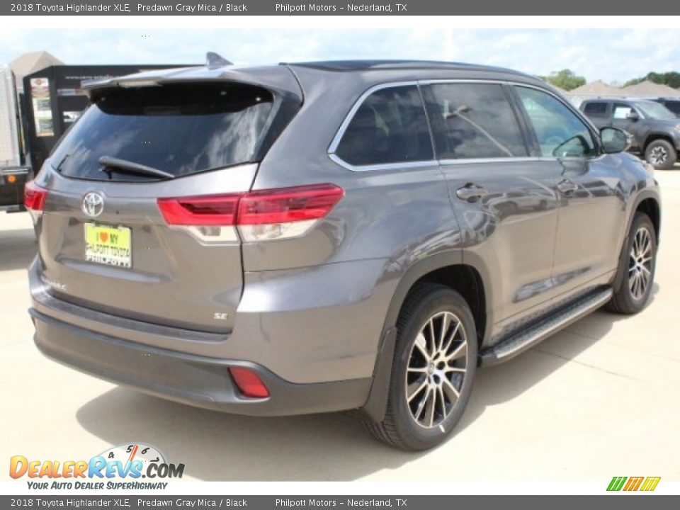 2018 Toyota Highlander XLE Predawn Gray Mica / Black Photo #8