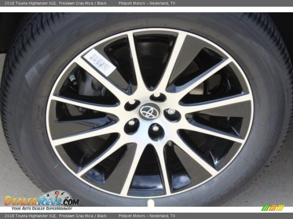 2018 Toyota Highlander XLE Predawn Gray Mica / Black Photo #9