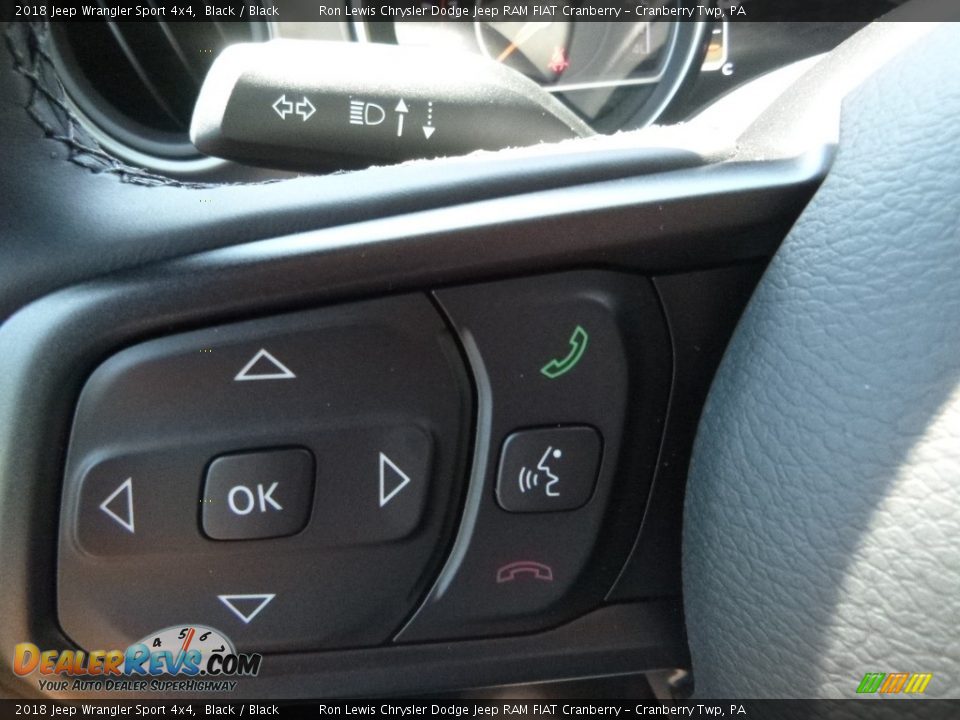 2018 Jeep Wrangler Sport 4x4 Black / Black Photo #19